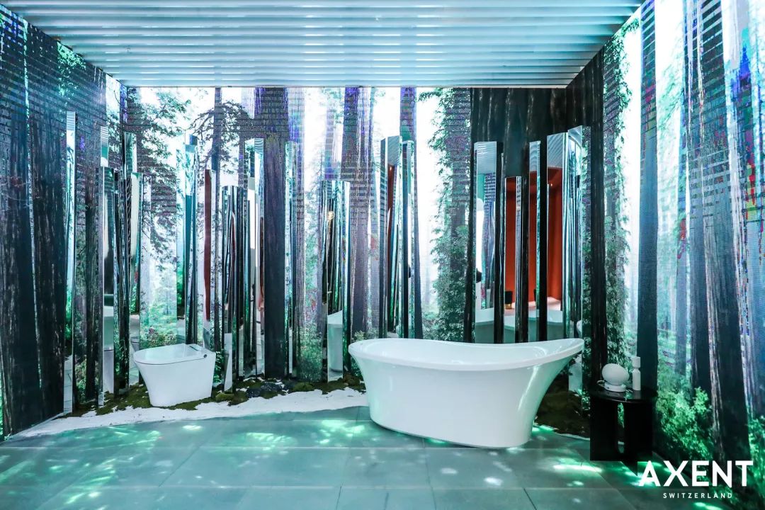 Axent Creates A Colorful Bathroom World, Vertical Bathtub Real Life